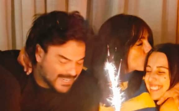 Nella foto Ambra Angiolini, Francesco Renga e Jolanda Renga