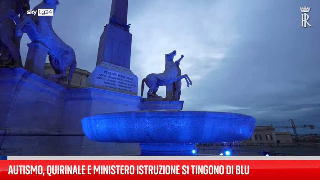 Autismo, Quirinale e Ministero Istruzione si tingono di blu