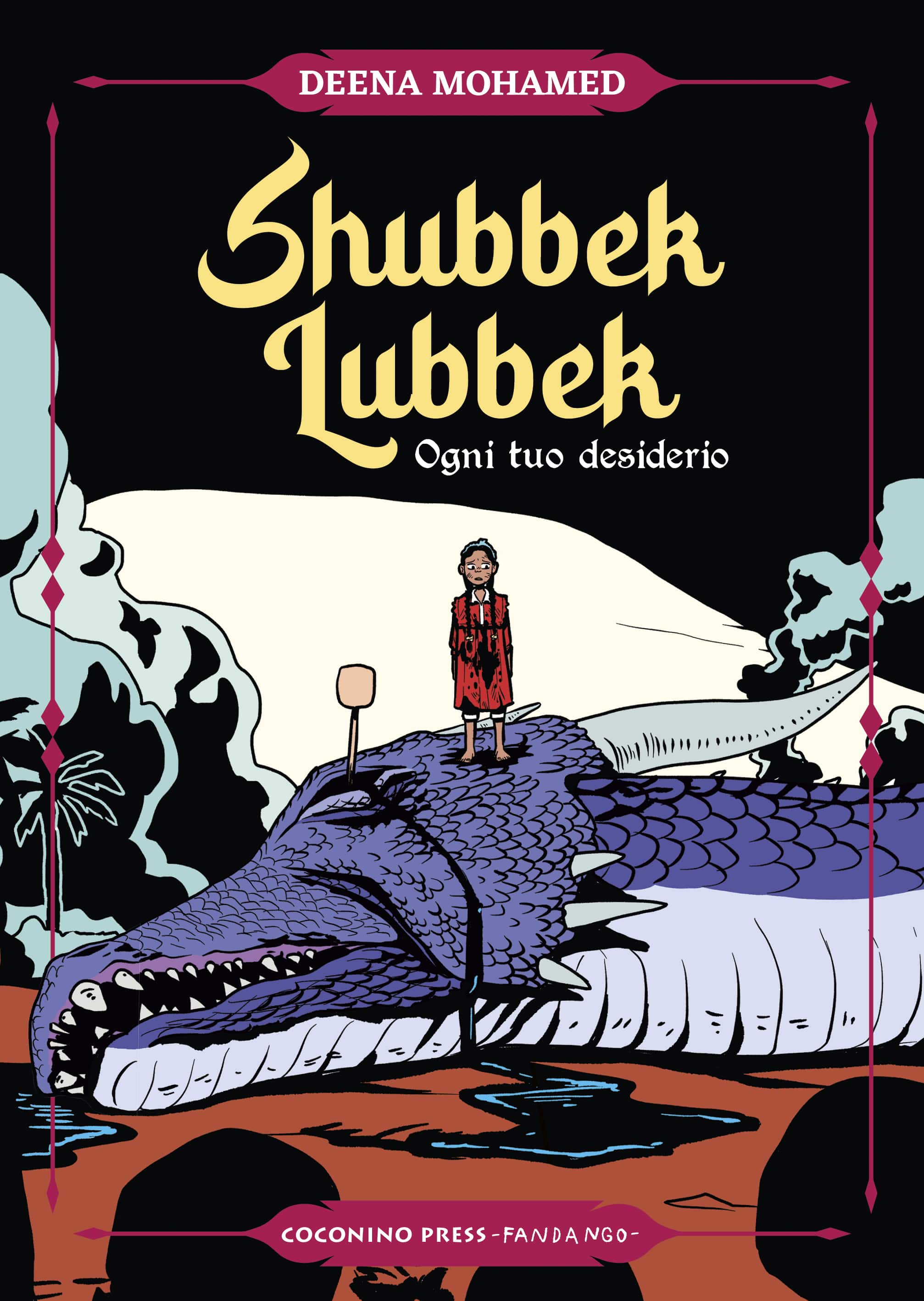 Deena Mohamed, Shubbek Lubbek, Coconino Press, 528 pagine in bianco e nero e a colori, 29 euro