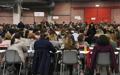 Concorso pubblico per 17 posti di Assisstente Amministrativo dell'AUSL area vasta Modena Piacenza a cui hanno partecipato circa 2000 persone nei padiglioni della Fiera di Modena (MODENA - 2019-11-12, ROBERTO BRANCOLINI) p.s. la foto e' utilizzabile nel rispetto del contesto in cui e' stata scattata, e senza intento diffamatorio del decoro delle persone rappresentate