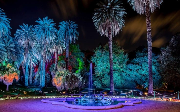 Le illuminazioni per il festival internazionale