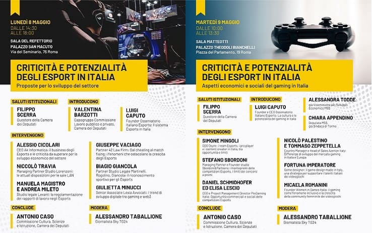 Locandine convegno esports
