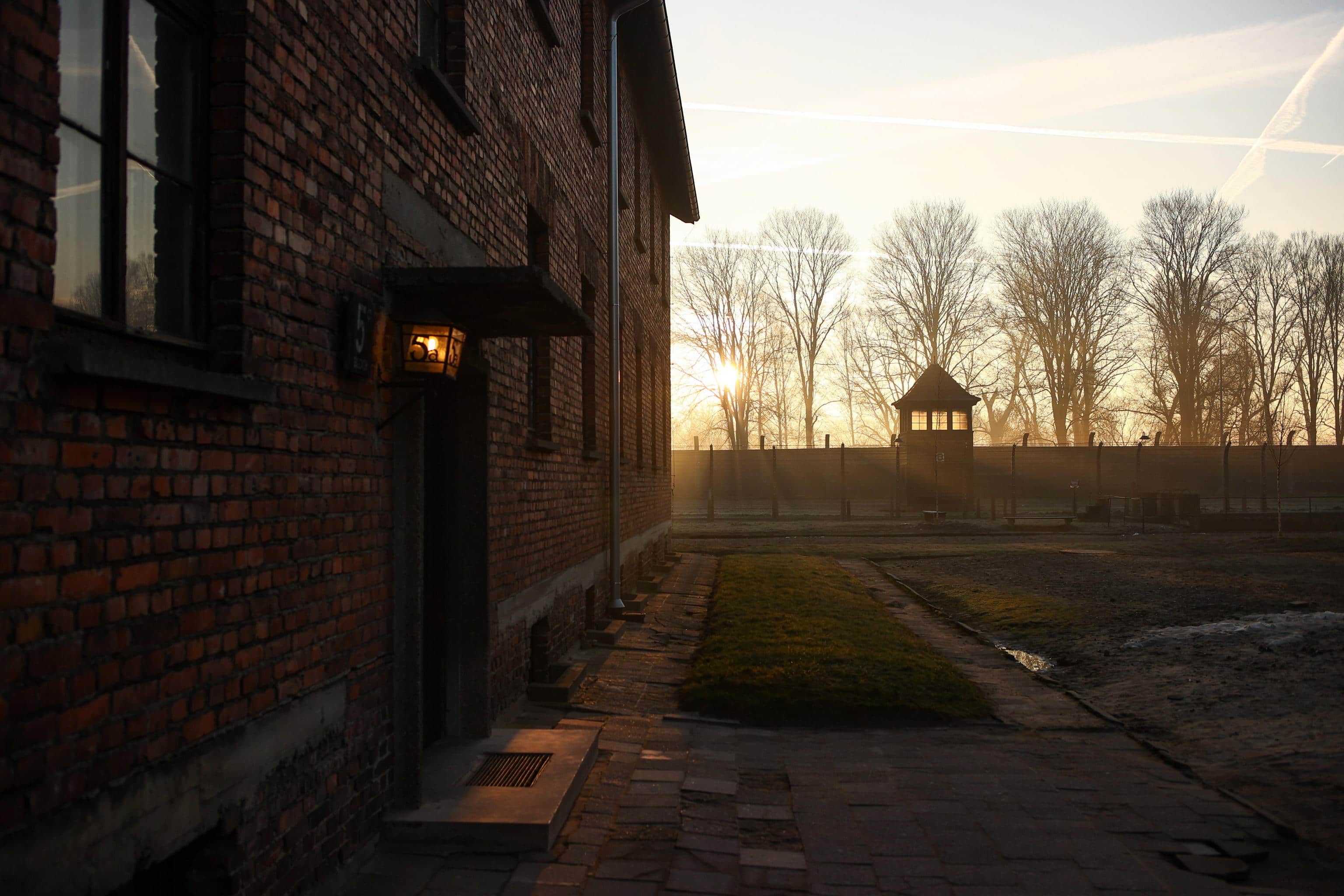 epa11856042 A general view of the area of the former Auschwitz camp in Oswiecim on the day of the celebration of the 80th anniversary of the liberation of the German Nazi concentration and extermination camp Auschwitz-Birkenau, in Oswiecim, Poland, 27 January 2025. The largest of the German Nazi death camps, KL Auschwitz-Birkenau, was liberated by the Soviet Red Army on 27 January 1945. The world commemorates its liberation by observing International Holocaust Remembrance Day annually on 27 January.  EPA/Jarek Praszkiewicz POLAND OUT