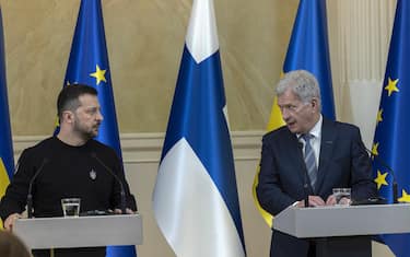 Volodymyr Zelensky e Sauli Niinisto