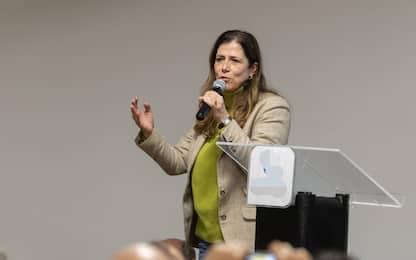 Alessandra Todde a Carbonia durante la campagna elettorale per le regionali 2024
Cagliari 20 Febrraio 2024
Ansa/ Fabio Murru