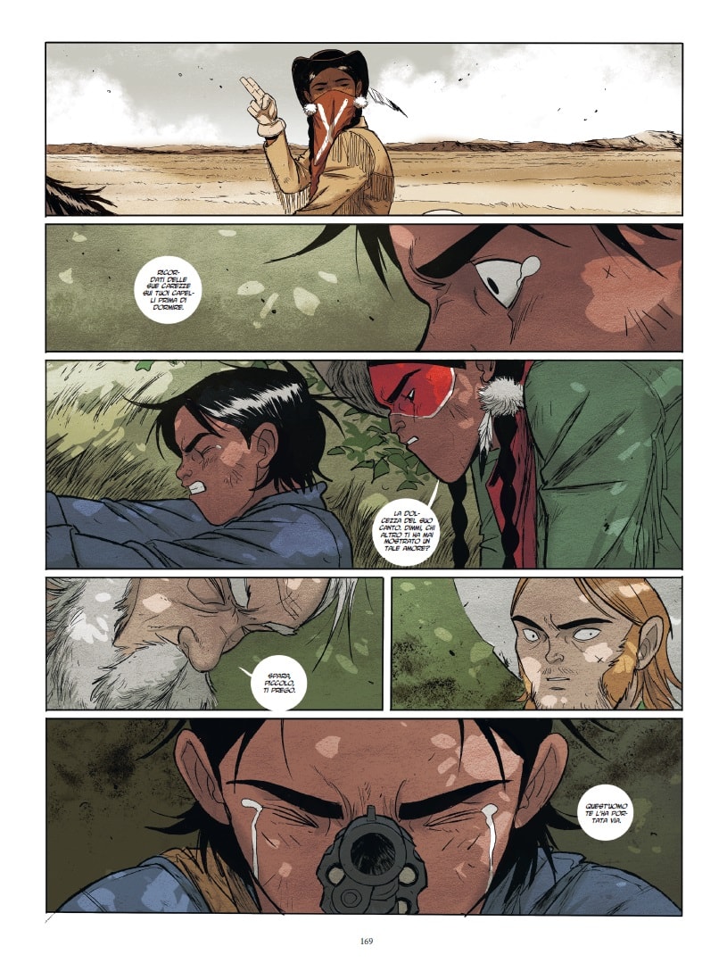 Una tavola tratta da "Hoka Hey!", fumetto di Neyef pubblicato da Tunué