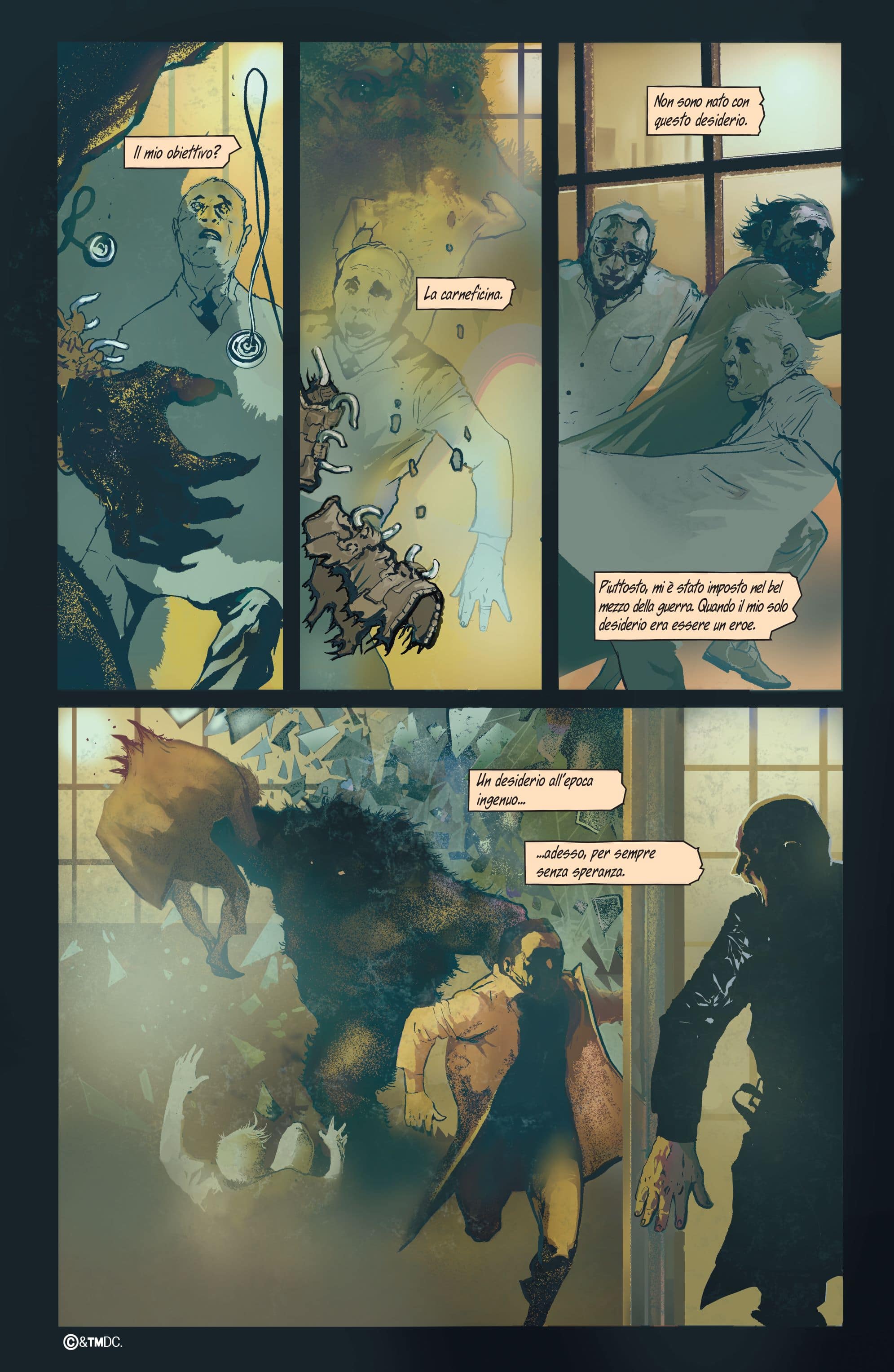 Una tavola tratta da Batman: Luna Piena di Rodney Barnes e Stevan Subic (Panini DC)