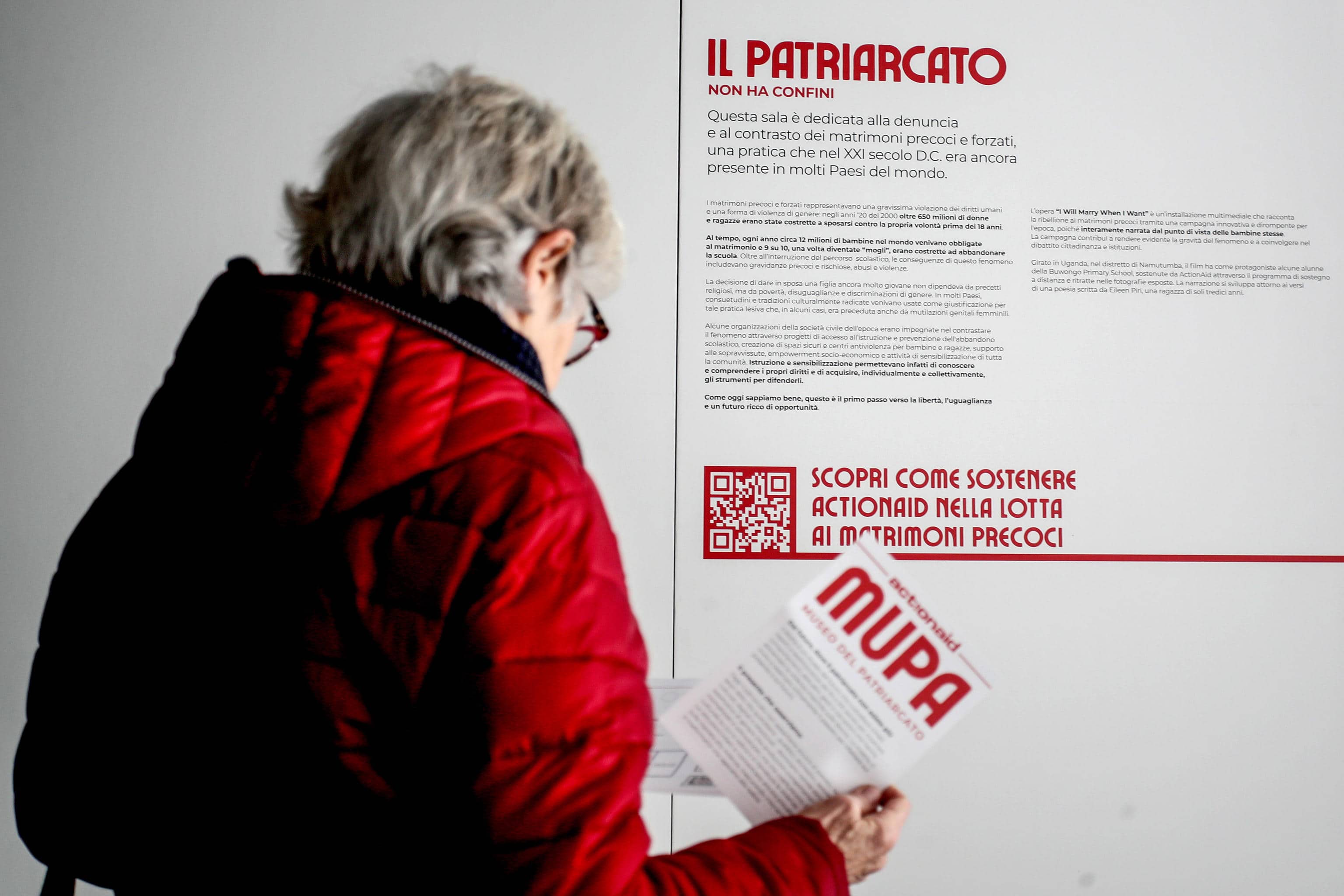 Il Museo del patriarcato (MUPA), che racconta la società patriarcale dei nostri giorni alla Fabbrica del Vapore a Milano, 7 marzo 2026. ANSA/MOURAD BALTI TOUATI