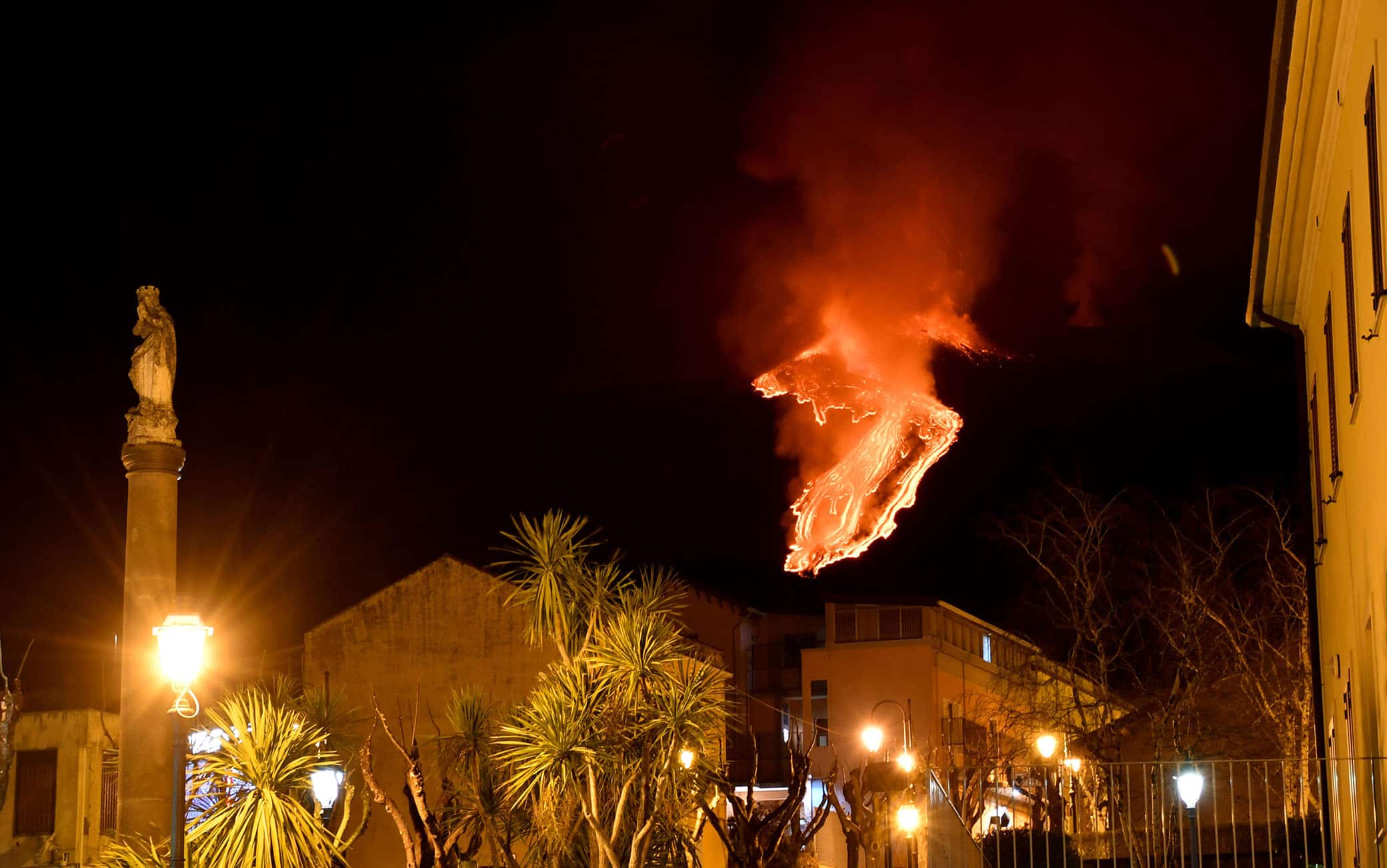 La fontana di lava