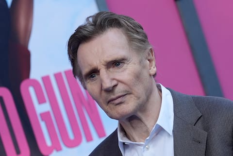 NEW YORK, NEW YORK - JULY 28: Liam Neeson attends "The Naked Gun" US Premiere at the SVA Theatre on July 28, 2025, in New York, New York. (Photo by John Nacion/Getty Images For Paramount Pictures)
