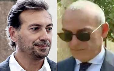 Una foto combo mostra. da sinistra, l'ex componente della Commissione paesaggio Alessandro Scandurra e l'imprenditore Andrea Bezziccheri, initi rispettivamente ai domiciliari e in carcere lo scorso 31 luglio nell'inchiesta sull'urbanistica milanese. ANSA