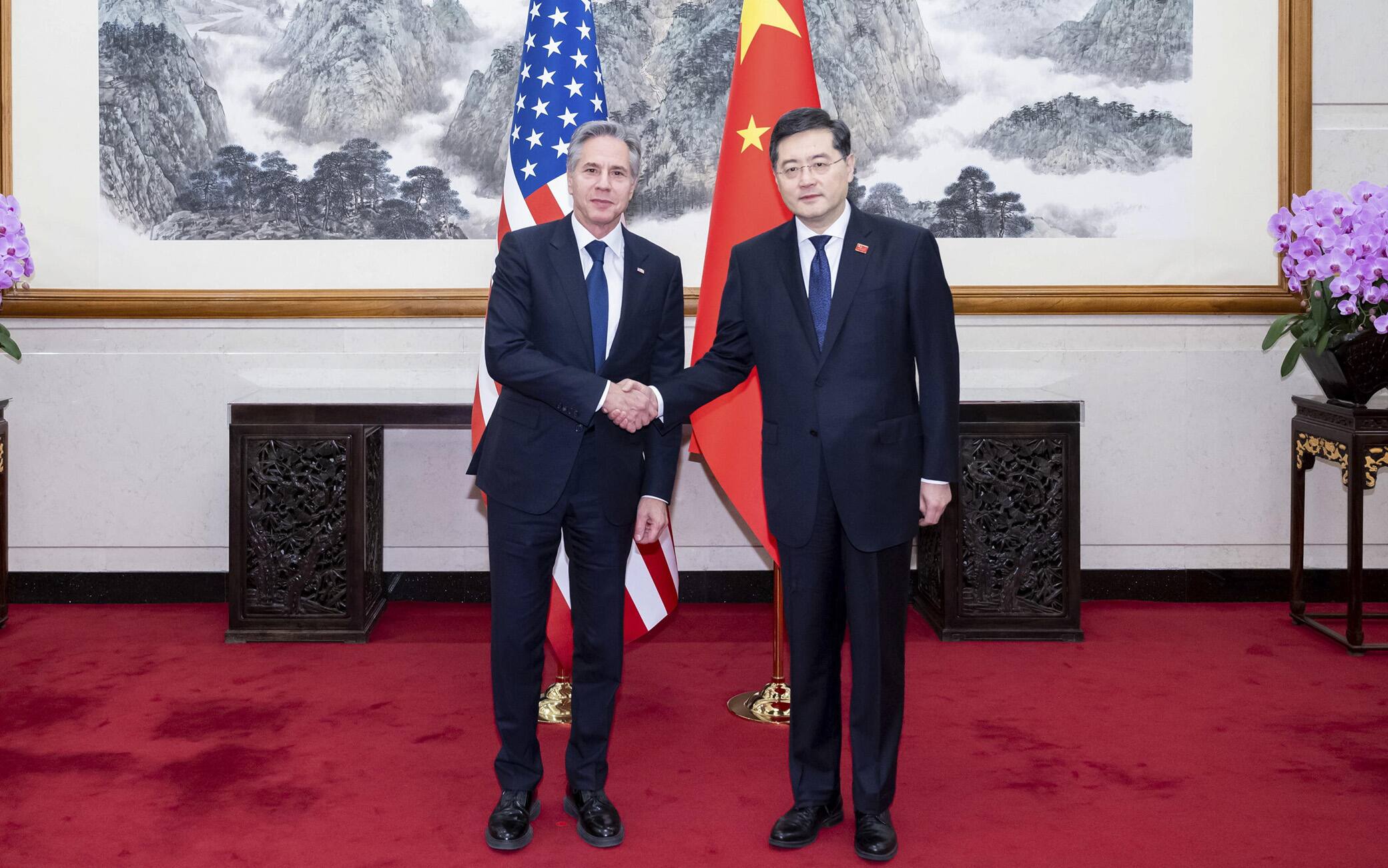 Antony Blinken e Qin Gang