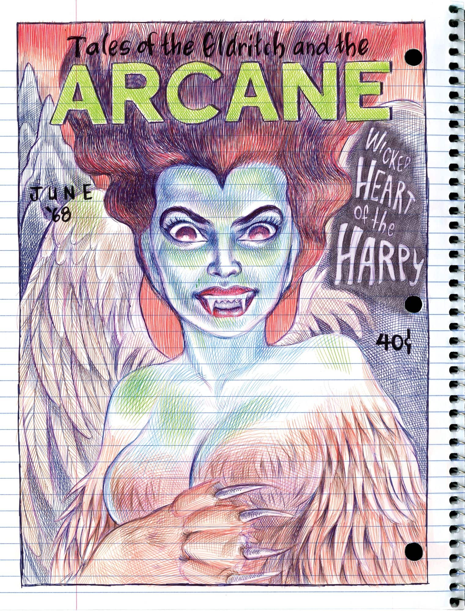 Una tavola estratta da La mia cosa preferita sono i mostri volume 2, graphic novel di Emil Ferris