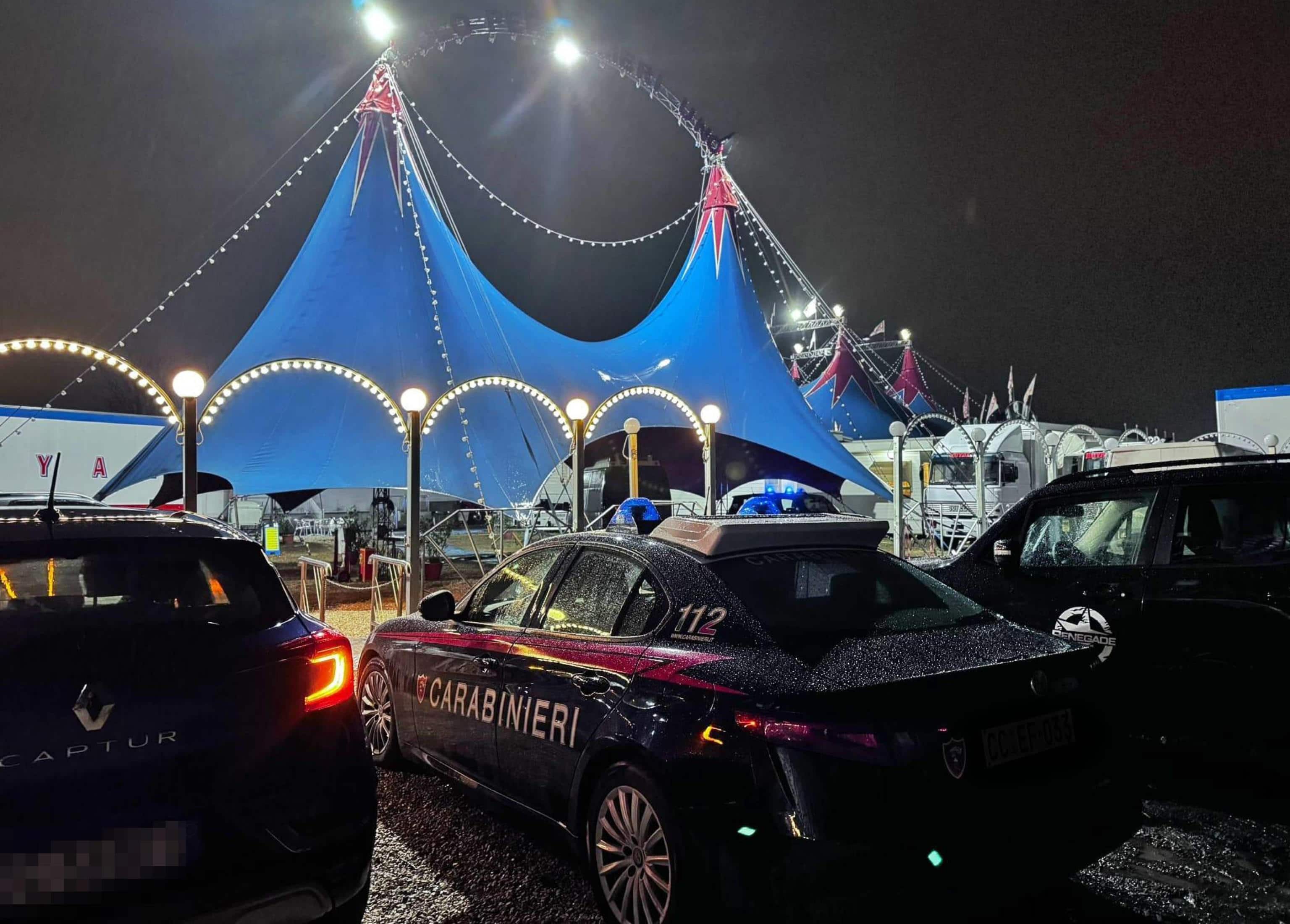 Carabinieri all'esterno del circo, 21 novembre 2025.
L'incidente che ha provocato la morte di uno stuntman nel circo di Sant'Anastasia, in provincia di Napoli, è avvenuto davanti agli occhi degli spettatori, molti dei quali bambini, che stavano assistendo allo spettacolo. Una morte in diretta per fare luce sulla quale potranno essere utili le immagini dei video girati dagli spettatori e le testimonianze raccolte tra quanti erano presenti. 
ANSA