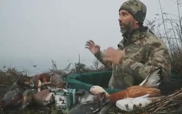 (FRAME VIDEO) Un video con il figlio di Donald Trump che spara alle anatre a Venezia e in una area tutelata. Il caso arriva anche in Consiglio regionale veneto con una interrogazione di Europa Verde e in Parlamento con la richiesta di Avs di intervento del ministro Gilberto Pichetto Fratin. Secondo quanto afferma il consigliere Andrea Zanoni di Europea Verde, che ha presentato una interrogazione ed è pronto ad un esposto alla magistratura, lo scorso dicembre Donald junior Trump è stato a Venezia in vacanza con la nuova compagna. E con un gruppo di amici ha partecipato anche a una battuta di caccia in laguna. Il video mostra alcune persone, tra le quali, come evidenziato da apposita didascalia, appare anche Donald Trump Junior. "In un frame del video, peraltro, Trump apparirebbe mentre descrive le anatre abbattute, tra le quali si scorge in primo piano una Casarca, un'anatra molto rara in tutta Europa dal colore quasi per intero arancio-ruggine", dice Zanoni, che ricorda come sia vietata la caccia per i non residenti in Italia.
FRAME VIDEO
+++ATTENZIONE LA FOTO NON PUO' ESSERE PUBBLICATA O RIPRODOTTA SENZA L'AUTORIZZAZIONE DELLA FONTE DI ORIGINE CUI SI RINVIA+++ NPK +++