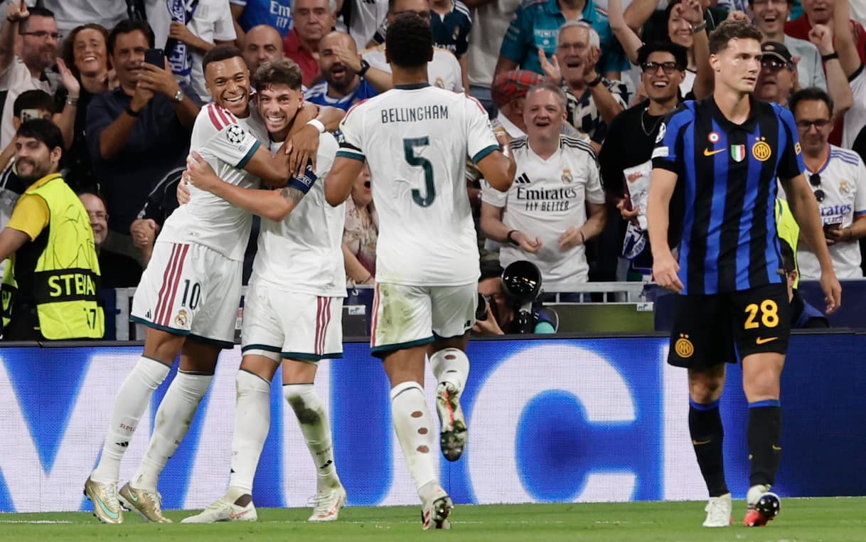Champions League: l'Inter cade al Bernabeu contro il Real Madrid