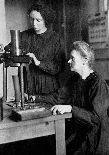 Marie Curie e la figlia Irène