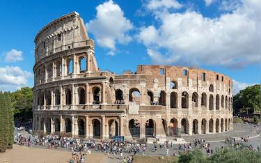 Rome Colosseum ( Coliseum ). The Roman Colosseum, Rome, Italy