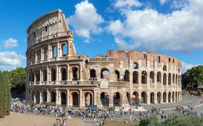 Rome Colosseum ( Coliseum ). The Roman Colosseum, Rome, Italy