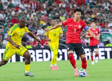 Un fase di gioco di Sudafrica - Corea del Sud