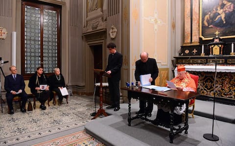 Arcivescovado, Chiusura del Processo di canonizzazione per Carlo Acutis, Cardinale Angelo Scola (Maurizio Maule/Fotogramma, Milano - 2016-11-24) p.s. la foto e' utilizzabile nel rispetto del contesto in cui e' stata scattata, e senza intento diffamatorio del decoro delle persone rappresentate (Maurizio Maule/Fotogramma, FOTO DI REPERTORIO - 2020-06-16) p.s. la foto e' utilizzabile nel rispetto del contesto in cui e' stata scattata, e senza intento diffamatorio del decoro delle persone rappresentate
