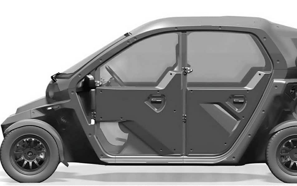 Il modello di automobile a quattro porte della Kalashnikov