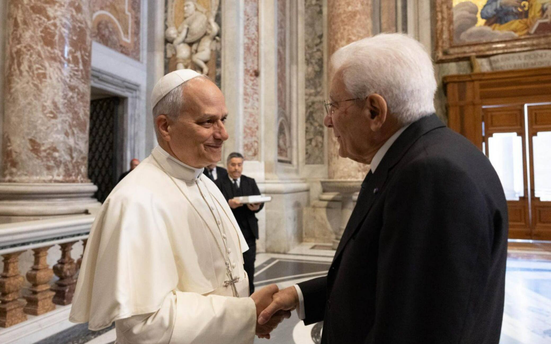 Papa Leone XIV e Sergio Mattarella