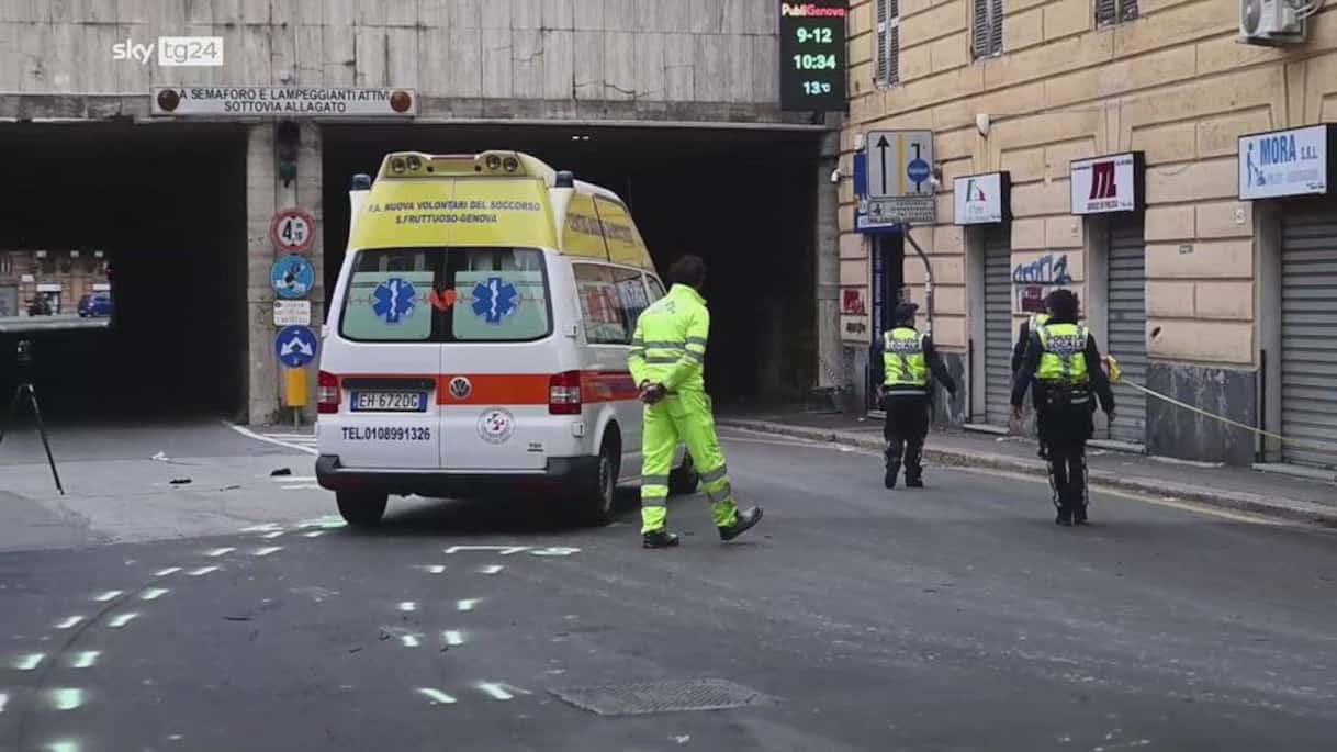 genova studente investito da ambulanza in via archimede