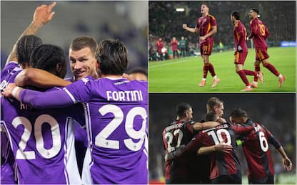 Fiorentina, Roma, Bologna