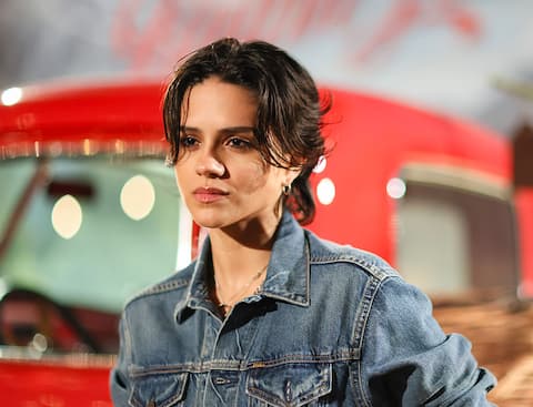 WEST HOLLYWOOD, CALIFORNIA - DECEMBER 05: Sasha Calle attends the media preview for The Ralph Lauren Holiday Experience on December 05, 2025 in West Hollywood, California. (Photo by Rodin Eckenroth/Getty Images)