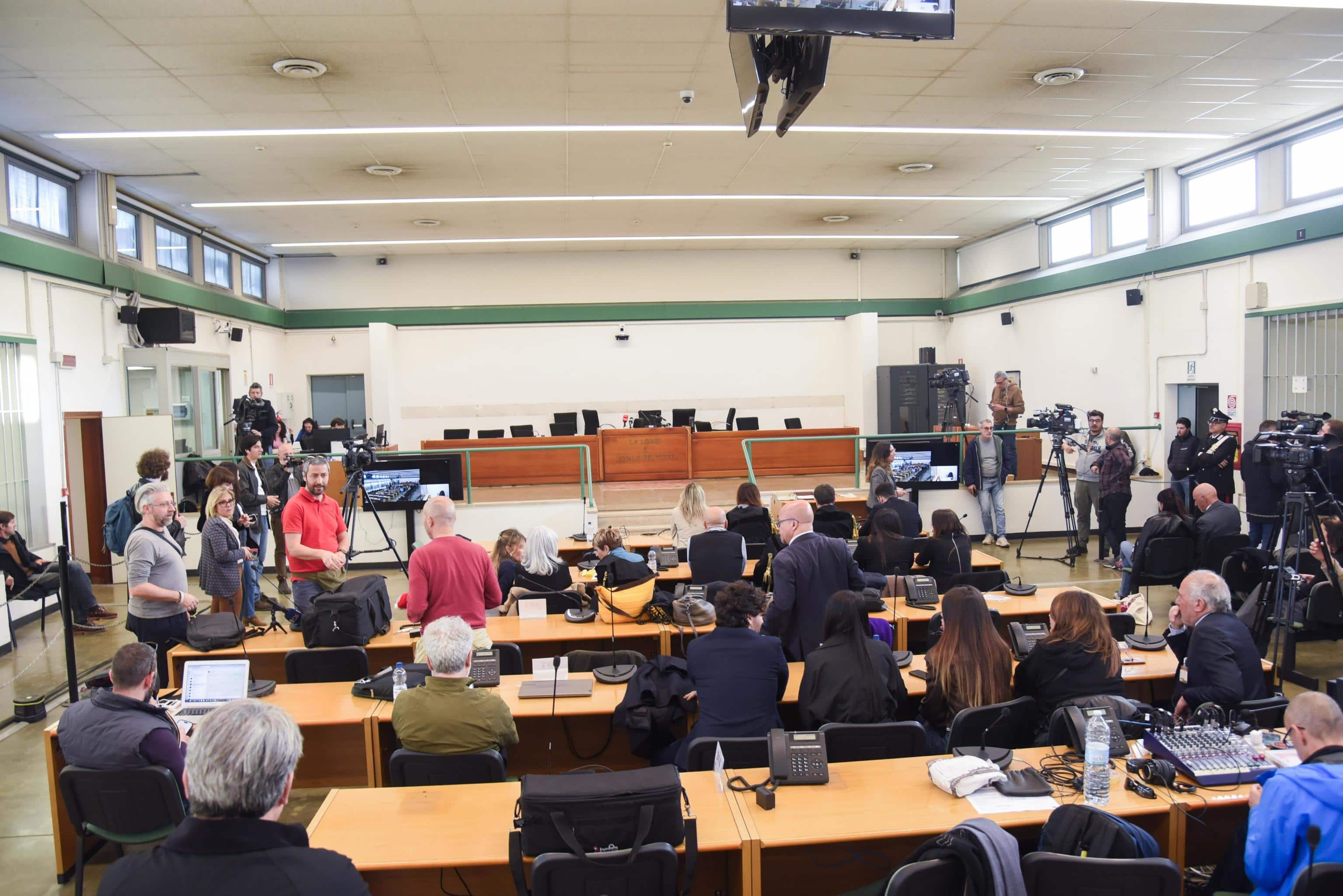 Oggi nell'aula bunker di Rebibbia a Roma