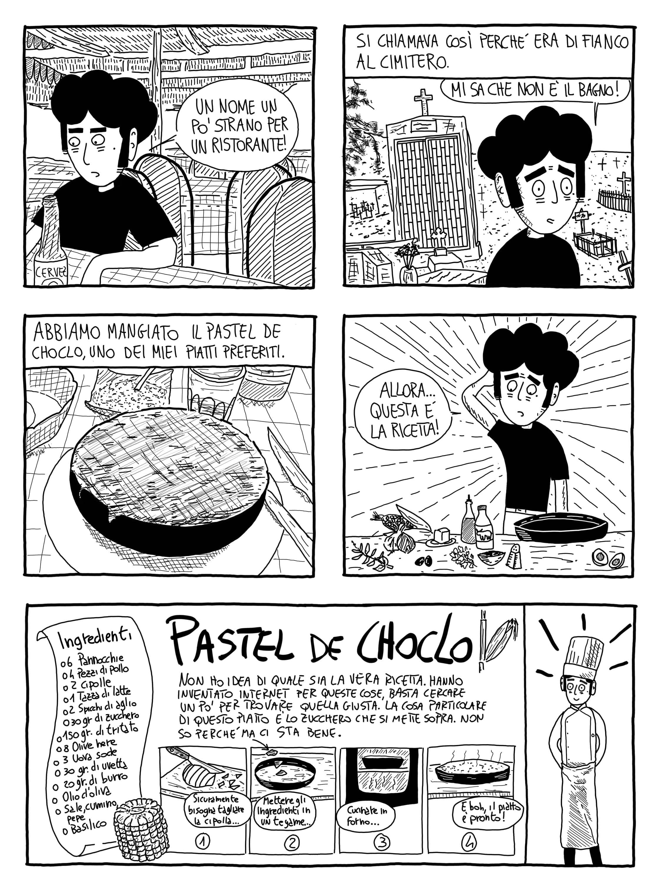 Una tavola tratta da "Tutto bene tranne il resto", fumetto di Claudio Marinaccio edito da HarperCollins