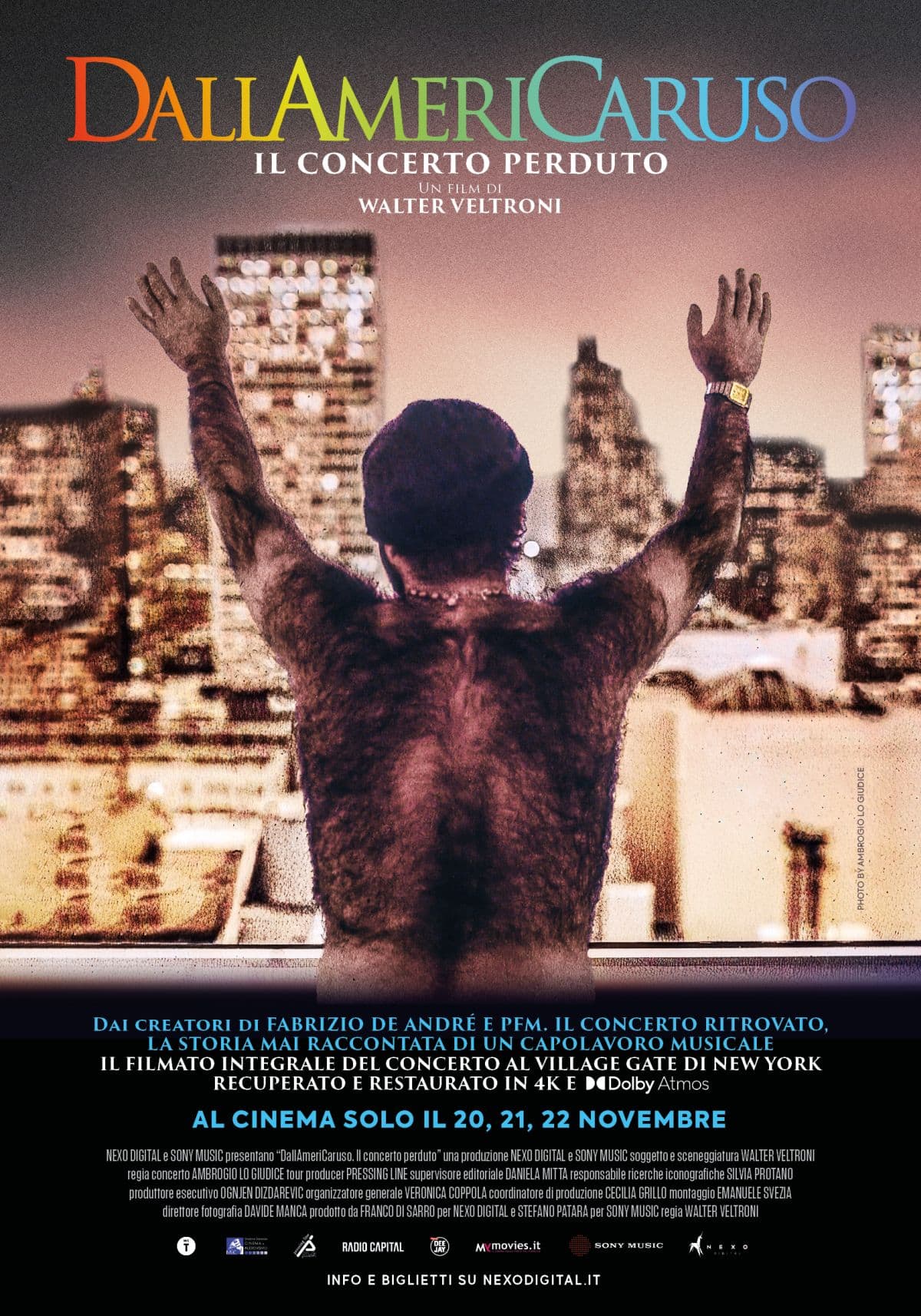 La locandina del film "DallAmeriCaruso. Il concerto perduto"