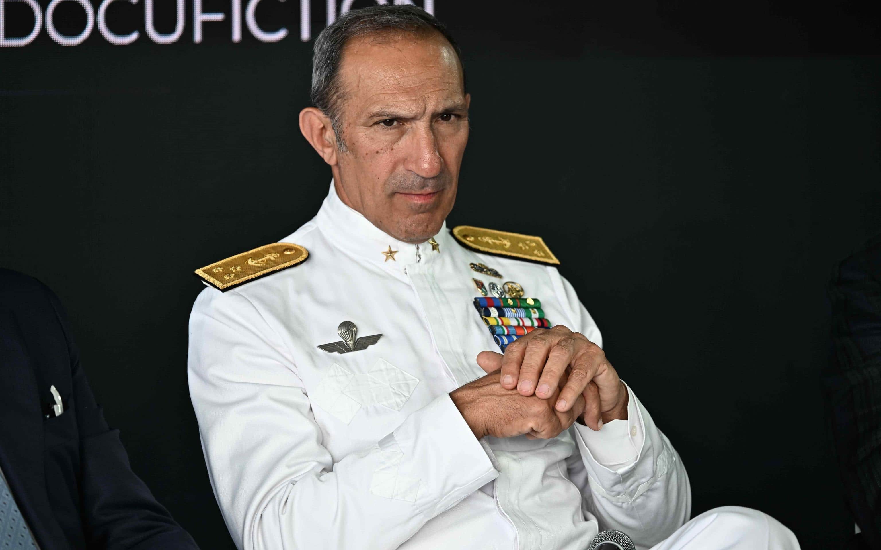 Il capo di stato maggiore della Marina militare italiana Giuseppe Berruti