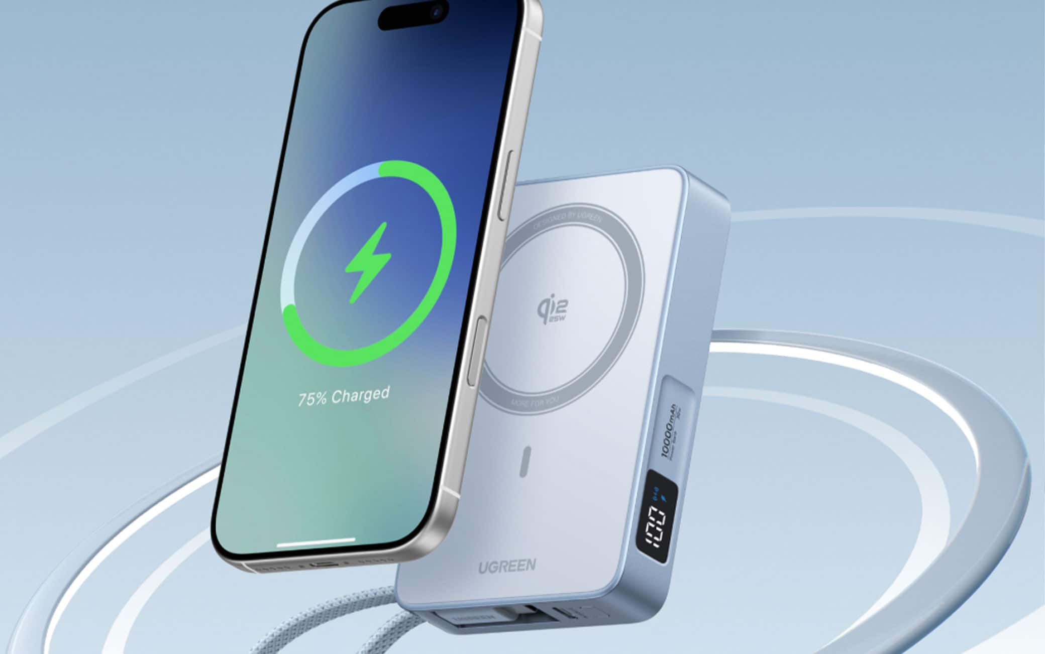 MagFlow Magnetic Power Bank da 10.000 mAh 25W