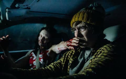 IPA87302920 - USA. Austin Abrams in (C)Sony Pictures Releasing new film : Resident Evil (2026) . Plot: Follows a hapless courier tasked with delivering a package to a remote hospital. He soon finds himself caught in the middle of an outbreak and must fight through hordes of mutated creatures to survive.Ref: LMK106-J11878-060826Supplied by LMKMEDIA. Editorial Only.Landmark Media is not the copyright owner of these Film or TV stills but provides a service only for recognised Media outlets. pictures@lmkmedia.com