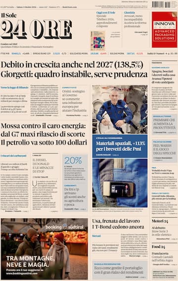 rassegna stampa 3 ottobre