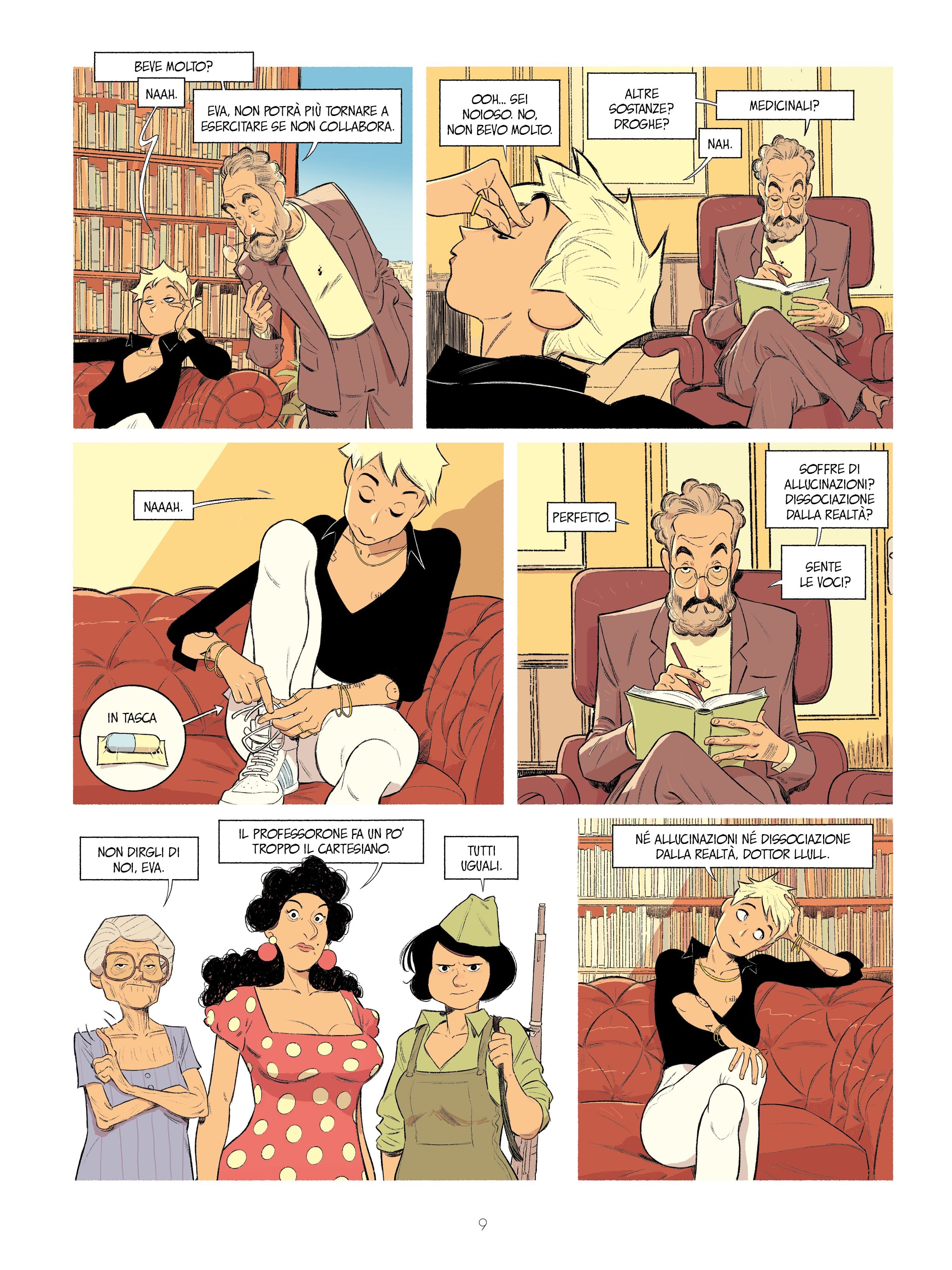 Una tavola tratta da Io sono il loro silenzio di Jordi Lafebre