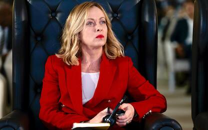 La premier Giorgia Meloni in occasione del Business Forum Italia-Libia, a Tripoli, 29 ottobre 2024. ANSA/ FILIPPO ATTILI - UFFICIO STAMPA PALAZZO CHIGI +++ ANSA PROVIDES ACCESS TO THIS HANDOUT PHOTO TO BE USED SOLELY TO ILLUSTRATE NEWS REPORTING OR COMMENTARY ON THE FACTS OR EVENTS DEPICTED IN THIS IMAGE; NO ARCHIVING; NO LICENSING +++ NPK++