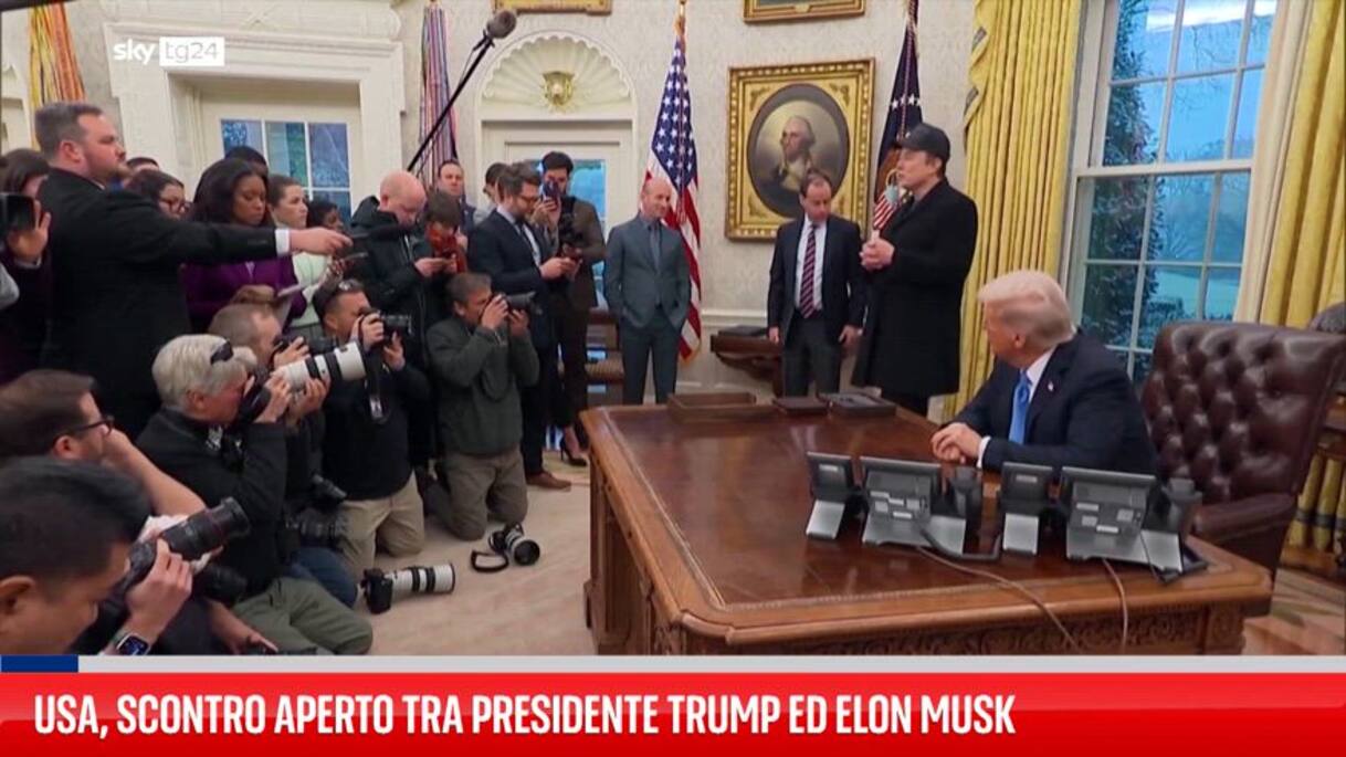 Usa, scontro aperto tra presidente Trump ed Elon Musk | Video Sky TG24
