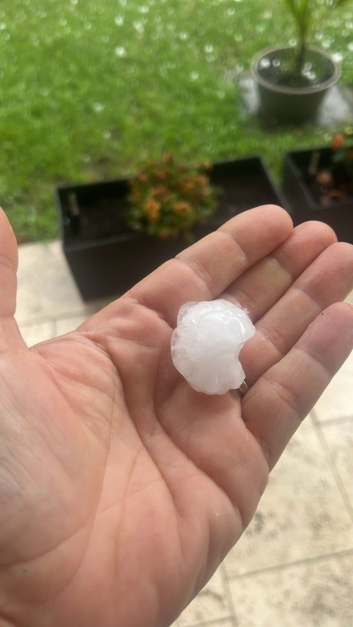 Grandine sulla Brianza il 10 giugno