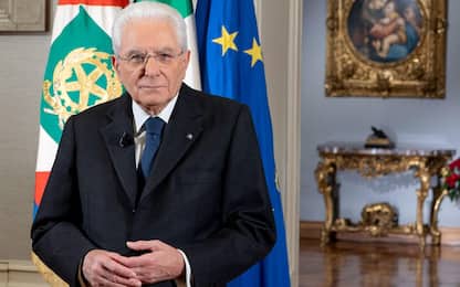 epa11800303 A handout photo made available by the Quirinal Presidential Palace (Palazzo del Quirinale) Press Office shows Italian President Sergio Mattarella during his end-of-year speech from the Quirinal Palace in Rome, Italy, 31 December 2024.  EPA/PAOLO GIANDOTTI/QUIRINAL PALACE PRESS OFFICE HANDOUT HANDOUT EDITORIAL USE ONLY/NO SALES