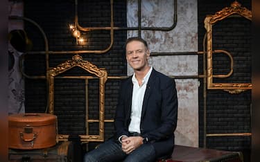Rocco Siffredi durante la registrazione della trasmissione televisiva: Ciao Maschio, in onda su RAI Uno, Roma 22 ottobre 2024. ANSA/ALESSANDRO DI MEO