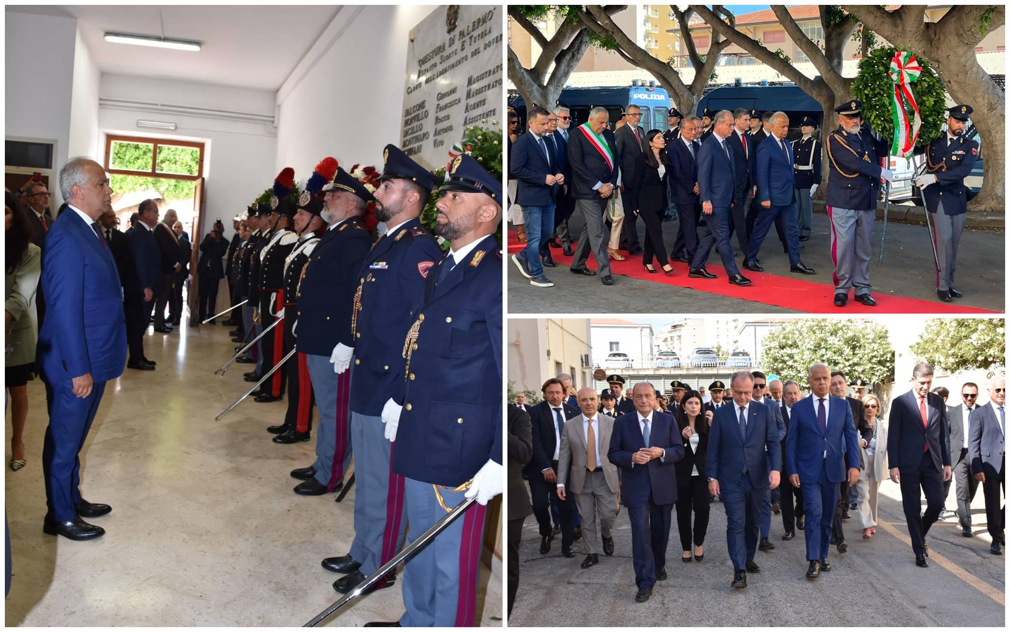 La commemorazione alla presenza del ministro Piantedosi