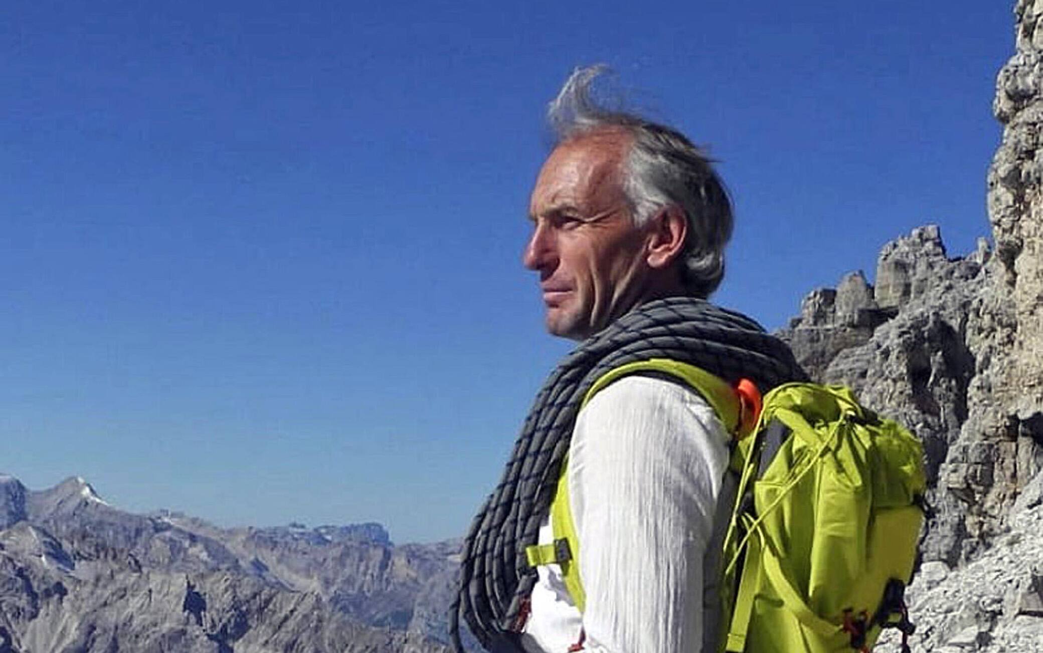 Diego Zanesco, la guida alpina morta ieri ieri sulleTofane, Bolzano, 31 Luglio 2023. ANSA/enrosadira.eu+++ATTENZIONE LA FOTO NON PUO' ESSERE PUBBLICATA O RIPRODOTTA SENZA L'AUTORIZZAZIONE DELLA FONTE DI ORIGINE CUI SI RINVIA+++ +++NO SALES; NO ARCHIVE; EDITORIAL USE ONLY+++NPK+++