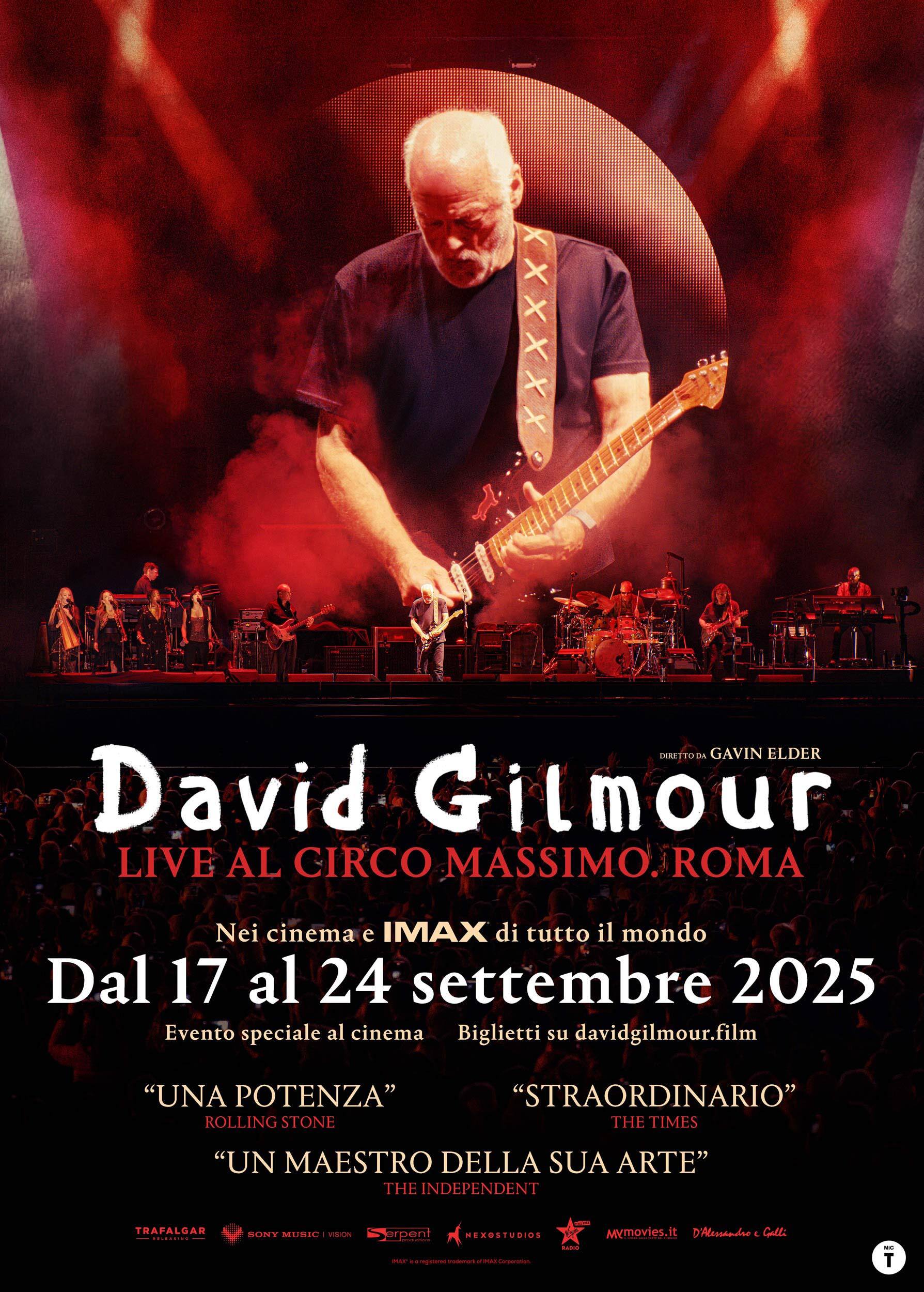Al cinema il Live al Circo Massimo di David Gilmour