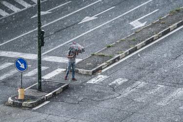 Torino, grandine e temporale