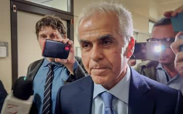 Carmine Gallo agli interrogatori di garanzia nell’ambito dell’inchiesta sui dossieraggi illegali, Milano 31 Ottobre 2024ANSA/MATTEO CORNER