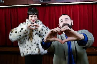 Sanremo : Teatro Ariston . 75° Festival della canzone italiana . Nella foto :  Coma Cose