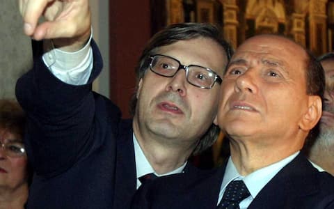 sgarbi con silvio berlusconi